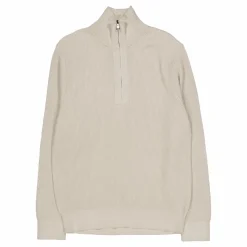 Alex Half Zip Knitted Sweater Moonbeam