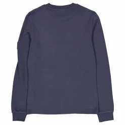 Badge Waffle Ls Tee Ban Ebony