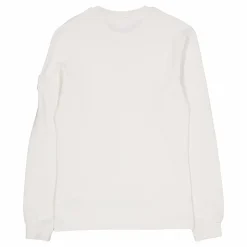 Badge Waffle Ls Tee Ybi Ivory