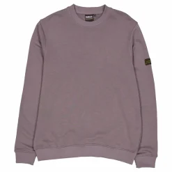 B.intl Outline Badge Crew Plum Grey