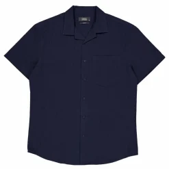 Bowling Julius Seersucker Shirt Navy
