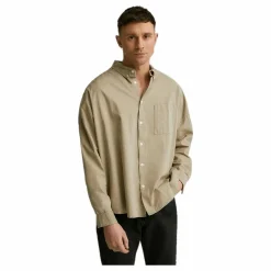 Boxy Linen Shirt Greige