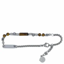 Bracelet Steel/brown