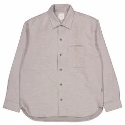 Brushed Wool Optic Overshirt Grey