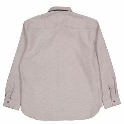 Brushed Wool Optic Overshirt Grey