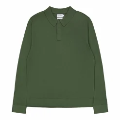 Calvin Klein Merino Polo Sweater Llp - Thyme