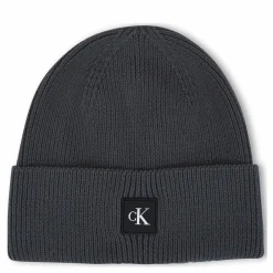 Calvin Klein Monogram Rubber Patch Beanie Prc - Industrial