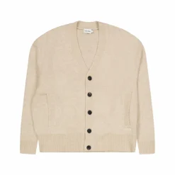 Calvin Klein Wool-blend Boucle Cardigan Pb5 - Fog