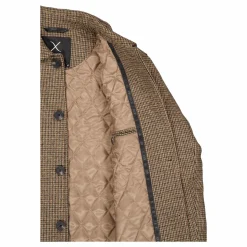 Carlos Check Coat Dark Khaki/deep Green Check
