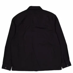 Clean Cotton Overshirt Black