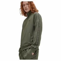 Contrast Tape Track Jkt W49 Laurel W Green/ngt Green