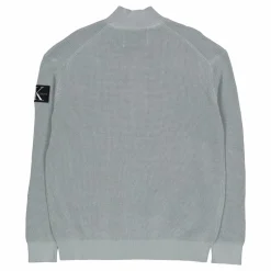 Core Badge Sweater Zip Through Pff-slate Gray