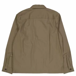 Cotton Blend Overshirt Grey