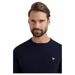 Cotton Merino Crew Jumper Dark
