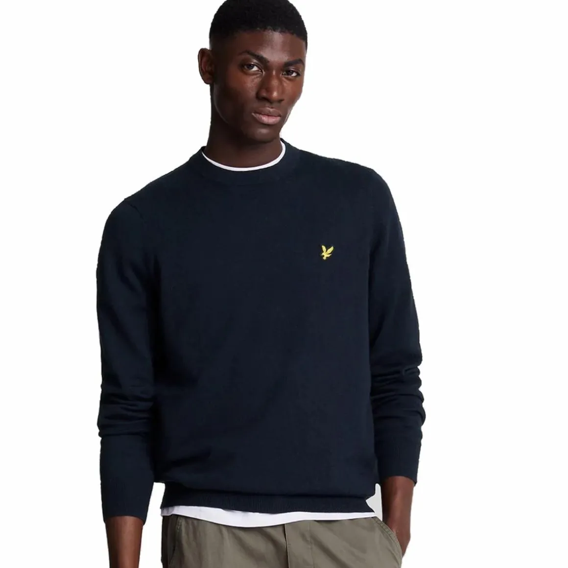 Cotton Merino Crew Neck Jumper Z271 Dark Navy