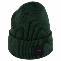 Cotton/wool Fine Rib Beanie M14 Midnight Forest