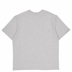 Crew T-shirt Grey Melange/white