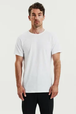 Crew-neck Lightweight Cotton 2-pack White