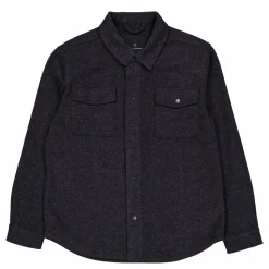 Dean Bonded Overshirt Dark Navy Melange