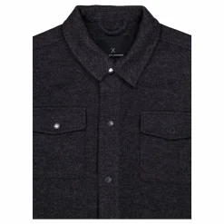 Dean Bonded Overshirt Dark Navy Melange