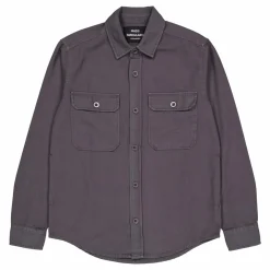 Dyed Canvas Skyler Shirt 9325 Charcoal Grey