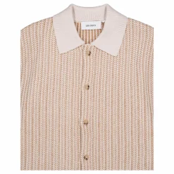Easton Knitted Ss Shirt Camel