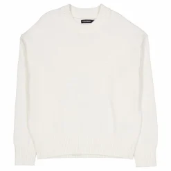Eddy Cotton Wool Crew Neck White
