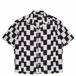 Ellis Stack Bridge Print Shirt Black