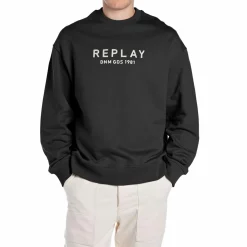 Embroided Logo Sweatshirt Black