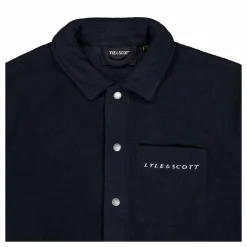 Embroidered Fleece Overshirt Z271 Dark
