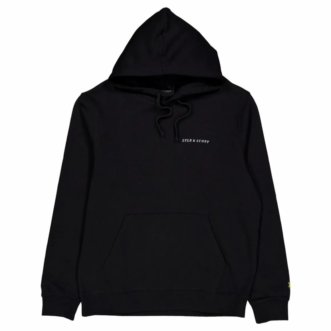 Embroidered Hoodie Z893 Jet Black/ White