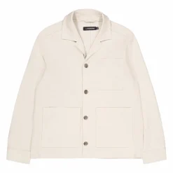 Errol Linen Workwear Overshirt U029 Moonbeam