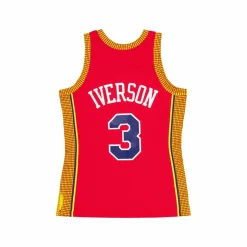 76ers Swingman Jersey Iverson Light Red