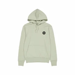 Fred Perry Badge Hooded Sweatshirt M37 Seagrass