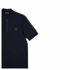 Fred Perry Bomber Half Zip Polo 608