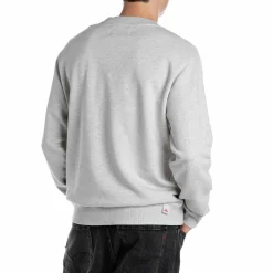 French Terry Crew Neck Sweatsh Light Grey Melange