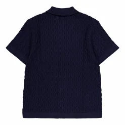 Garrett Knitted Ss Shirt Dark