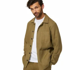 Grange Linen Shacket Khaki