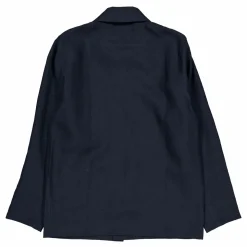 Grange Linen Shacket Navy