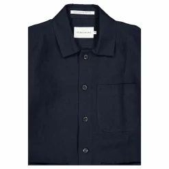 Grange Linen Shacket Navy