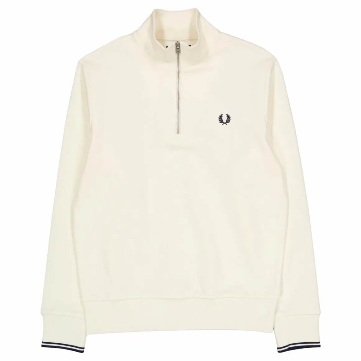 Half Zip Sweatshirt Ecru/tennis Blue