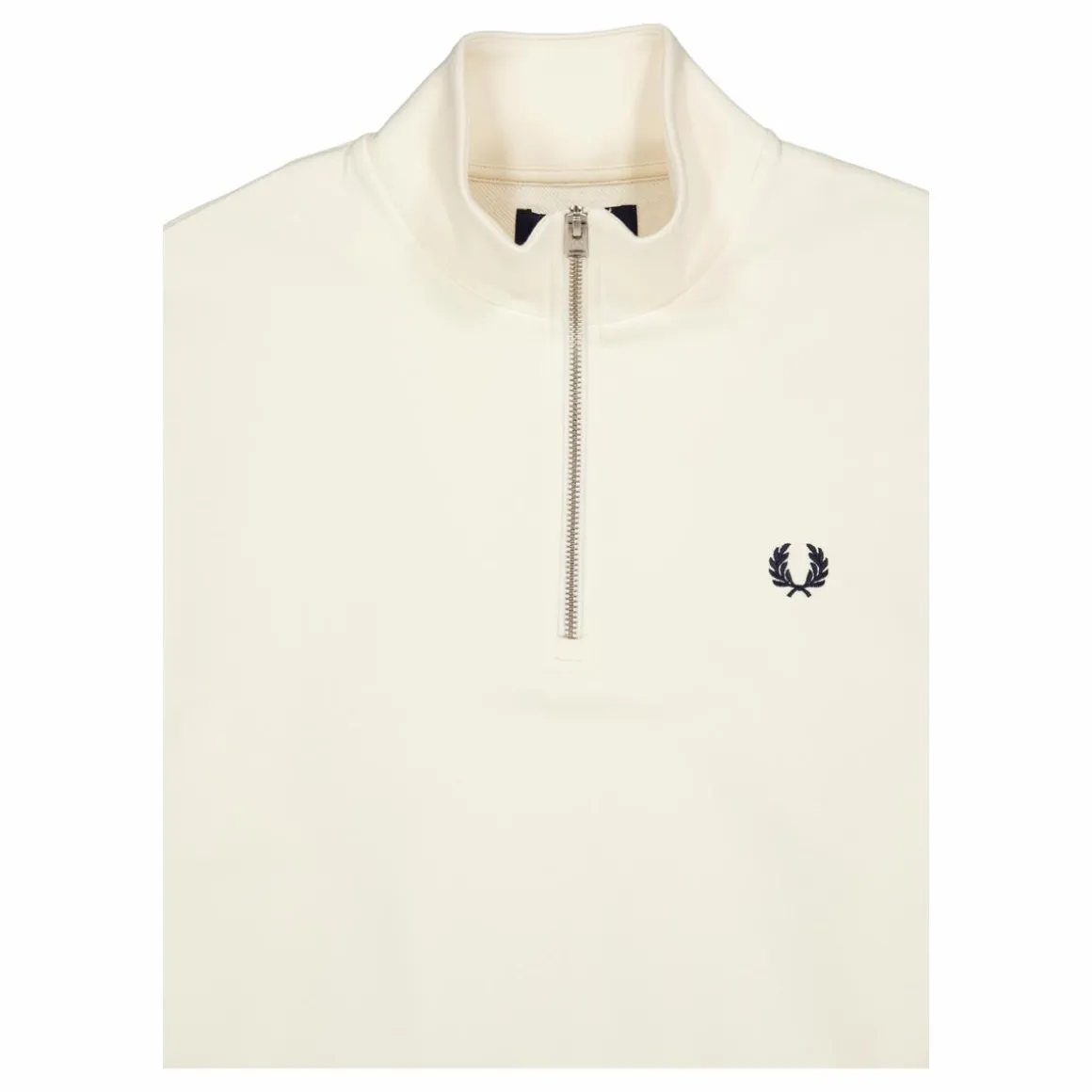 Half Zip Sweatshirt Ecru/tennis Blue