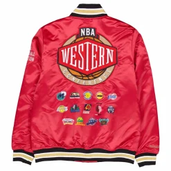 Heavyweight Satin Jacket Scarlet