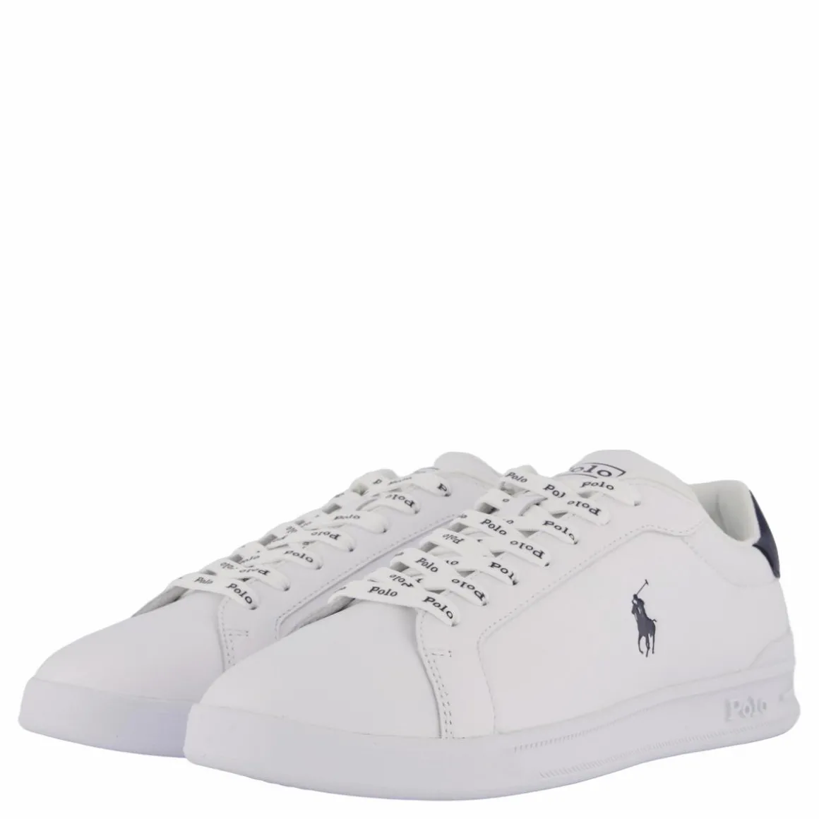 Heritage Court II Leather Sneaker White / Newport Navy PP