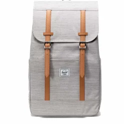 Herschel Little America Mid Ba Light Grey Crosshatch