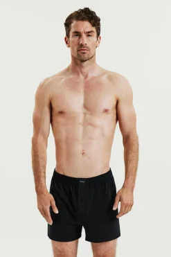 Jersey Boxer Shorts 2-pack Black
