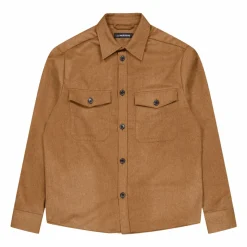 J.Lindeberg Flat Wool Overshirt E144 Chipmunk