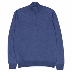 Kiyan Merino Quarter Zip Key Largo Melange