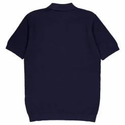 Knitted Polo Shirt Stone Blue