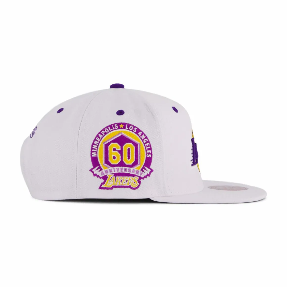 Lakers White Team Color Snapback